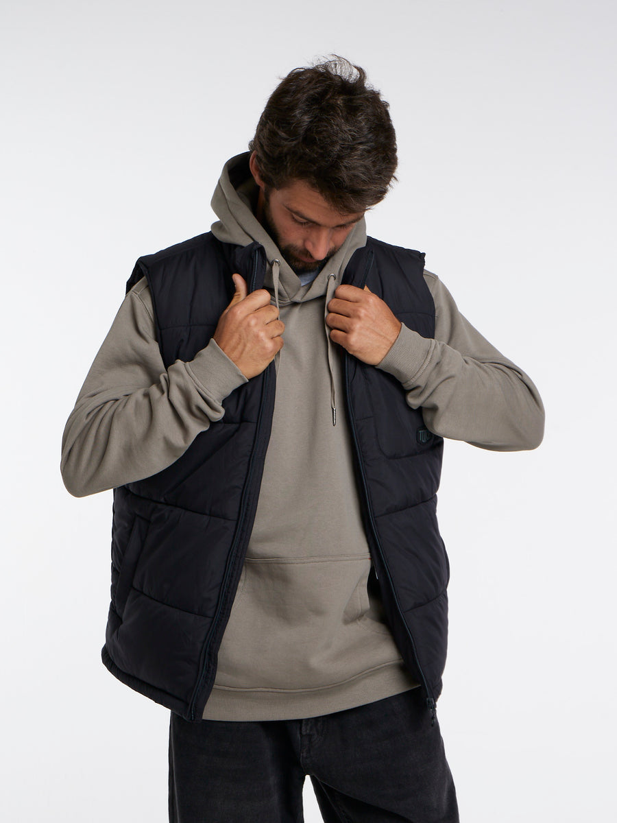 Chaqueta Sin Mangas Hombre Negra
