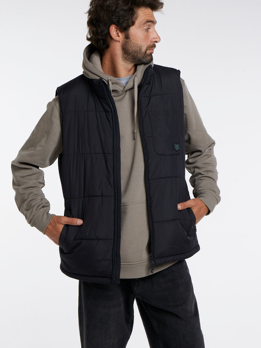 Chaqueta Sin Mangas Hombre Negra