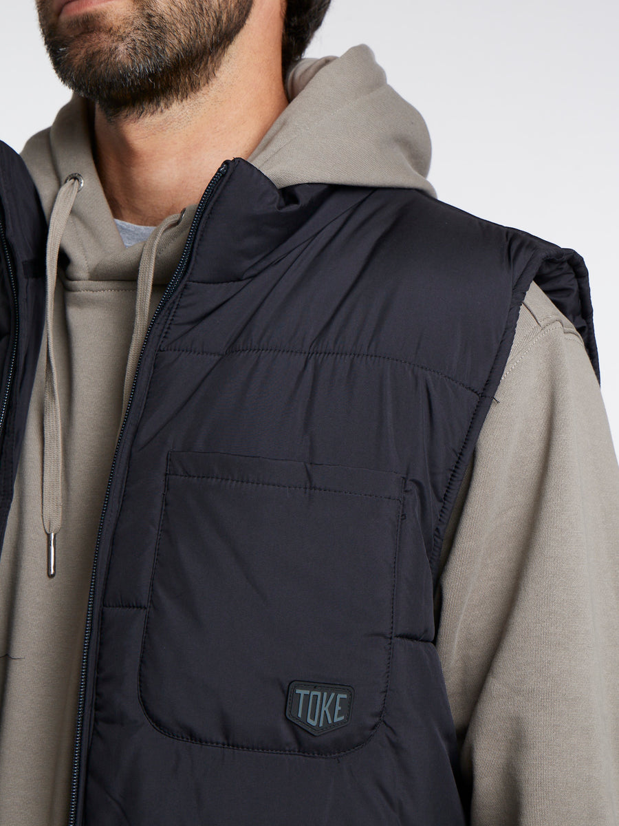 Chaqueta Sin Mangas Hombre Negra