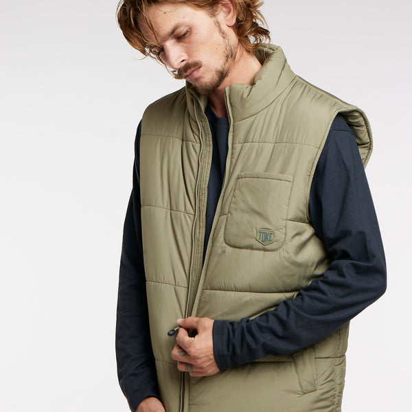 Chaqueta Sin Manga Hombe Verde