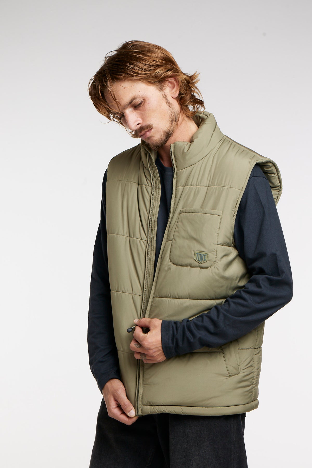 Chaqueta Sin Manga Hombre Verde
