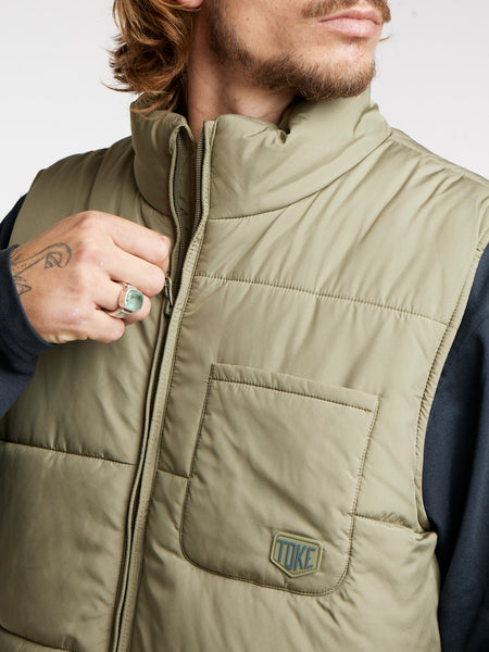 Chaqueta Sin Manga Hombe Verde