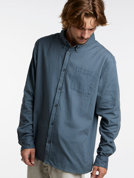 Camisa Manga Larga Azul Toke