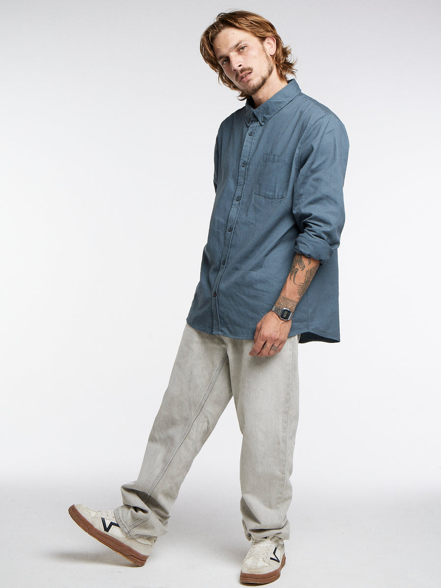 Camisa Manga Larga Azul Toke