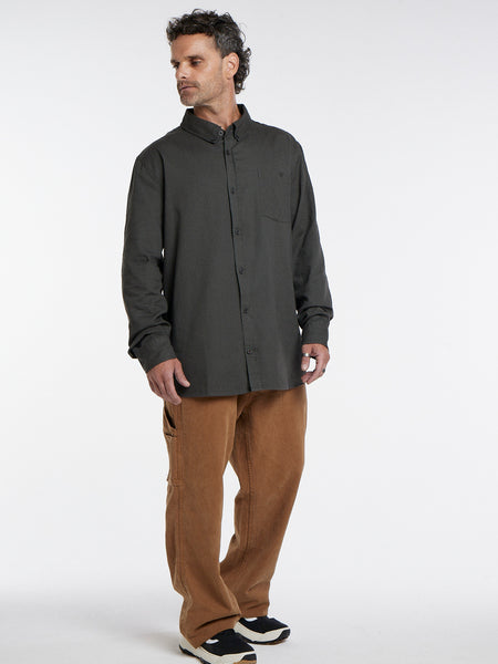 Camisa Manga Larga Hombre Gris Toke