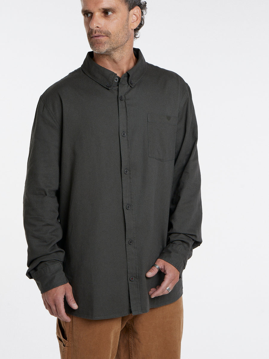 Camisa Manga Larga Hombre Gris Toke