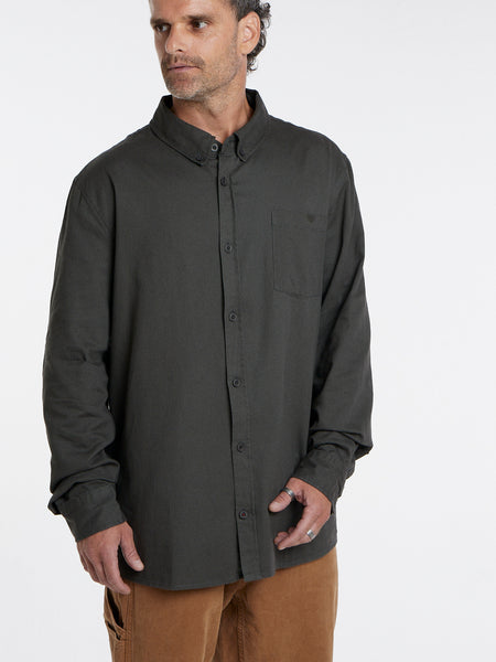 Camisa Manga Larga Hombre Gris Toke