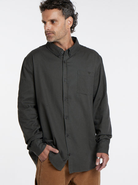 Camisa Manga Larga Hombre Gris Toke