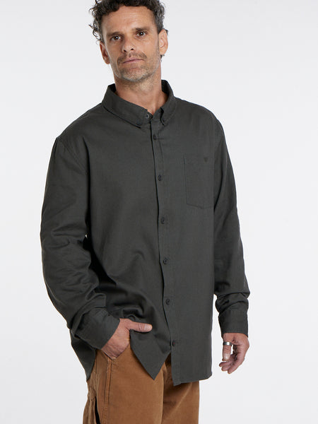 Camisa Manga Larga Hombre Gris Toke