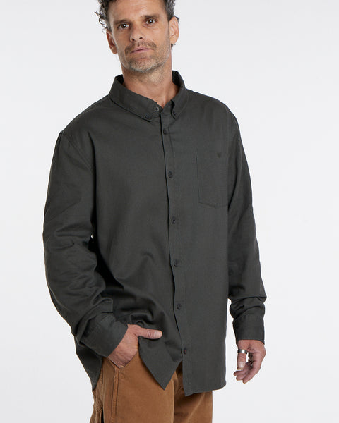 Camisa Manga Larga Hombre Gris Toke