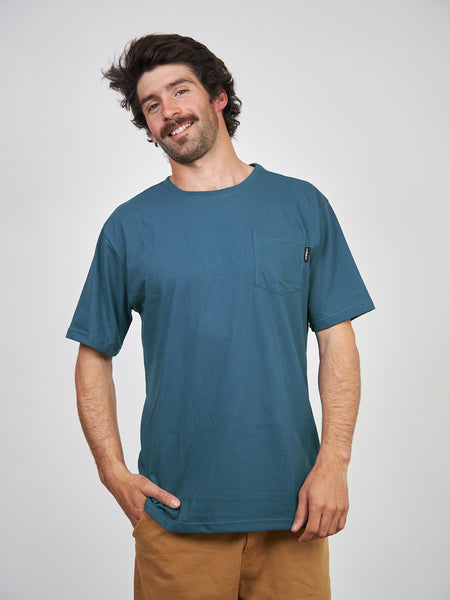 Polera Bolsillo Azul