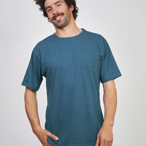 Polera Bolsillo Azul