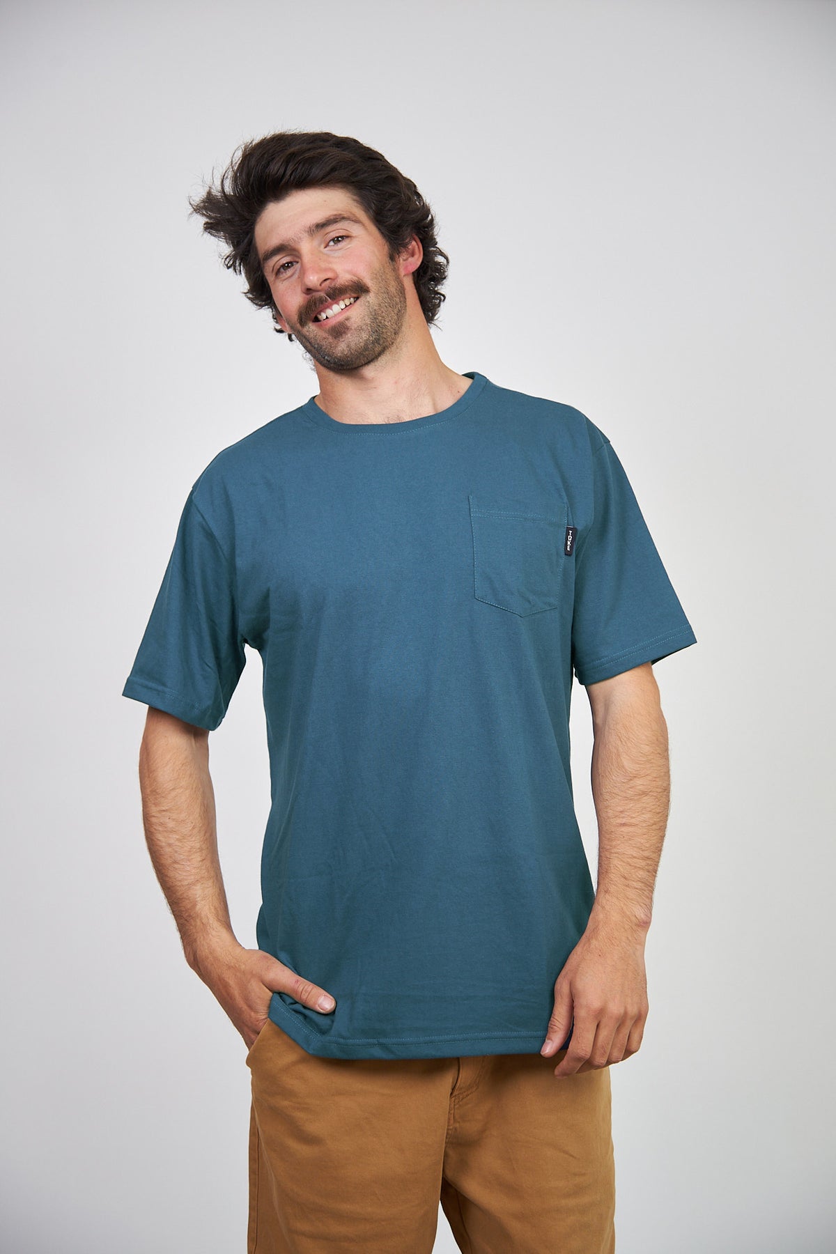 Polera Bolsillo Azul