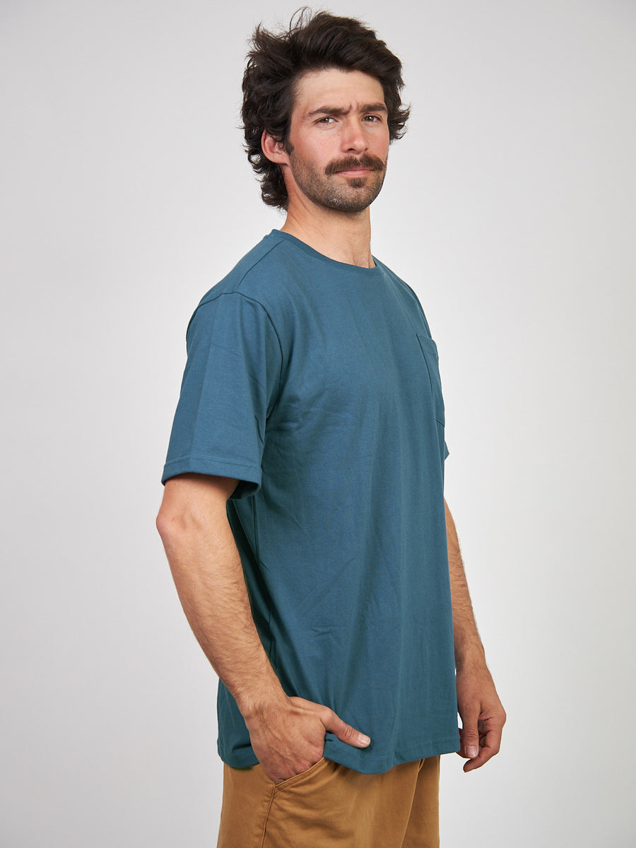 Polera Bolsillo Azul