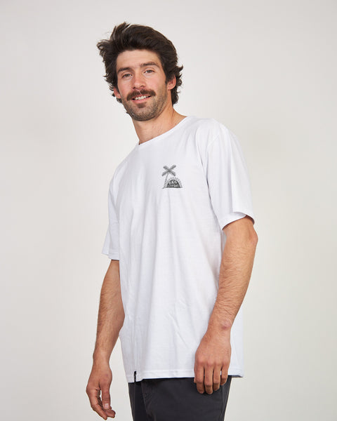 Polera Hombre Blanca Manga Corta Company