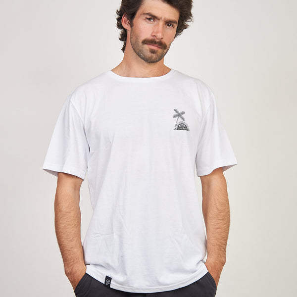 Polera Hombre Blanca Manga Corta Company