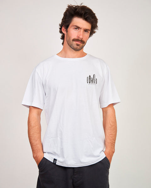Polera Blanca Manga Corta Malibu