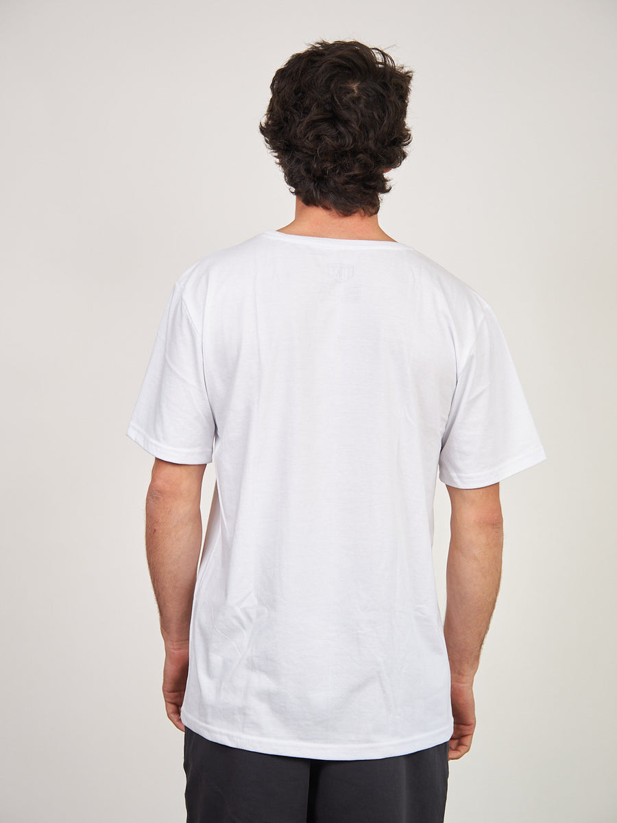 Polera Hombre Blanca Manga Corta Company