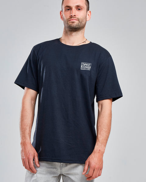 Polera Hombre Negra Reed