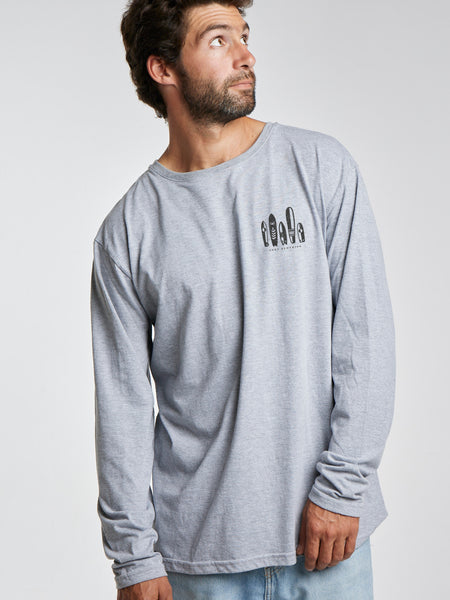Polera ML Malibu Gris Claro