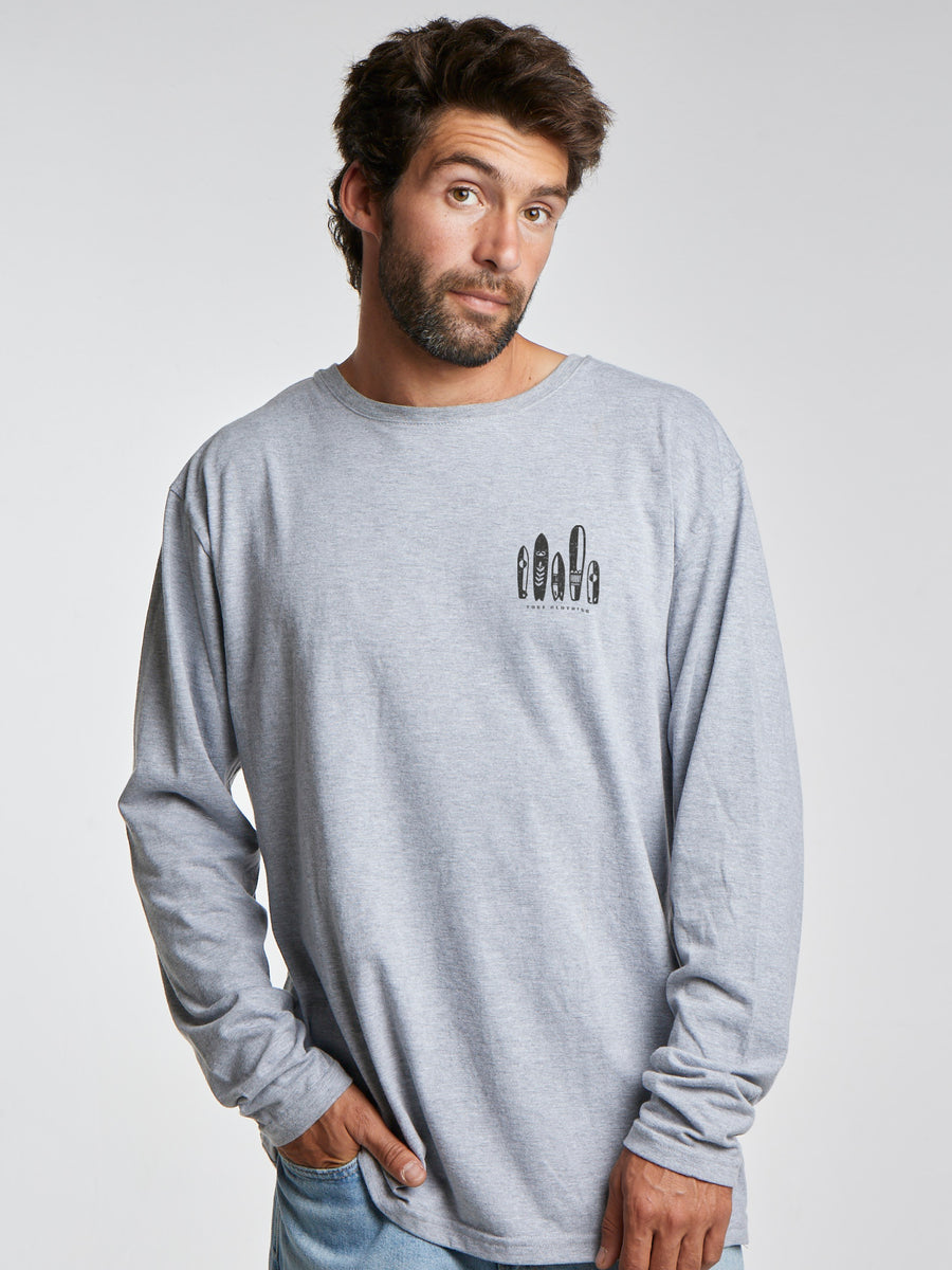 Polera ML Malibu Gris Claro
