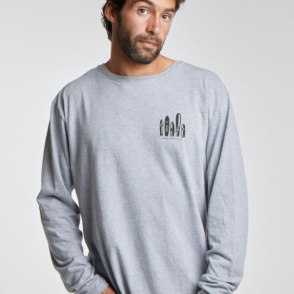 Polera ML Malibu Gris Claro