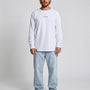 Polera Manga Larga Hombre Blanca Garage
