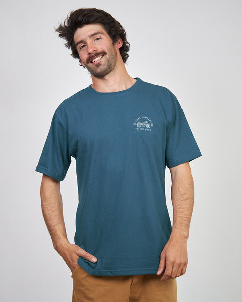 Polera Azul Hombre Moto