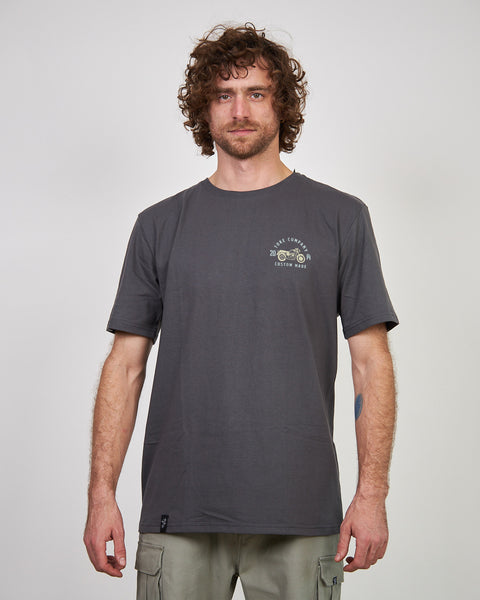Polera Gris Oscuro Hombre Moto
