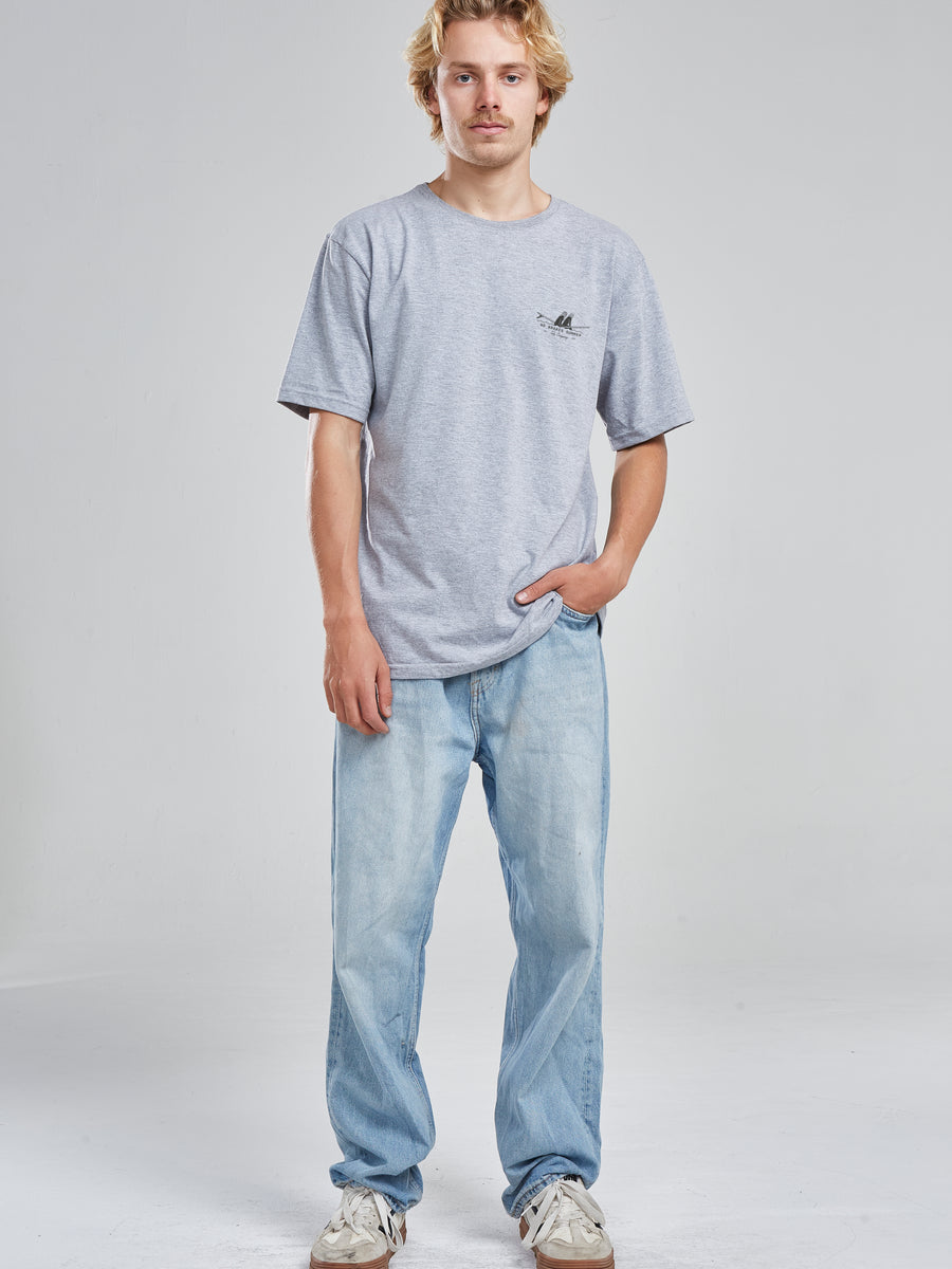 Polera Waves Gris Melange