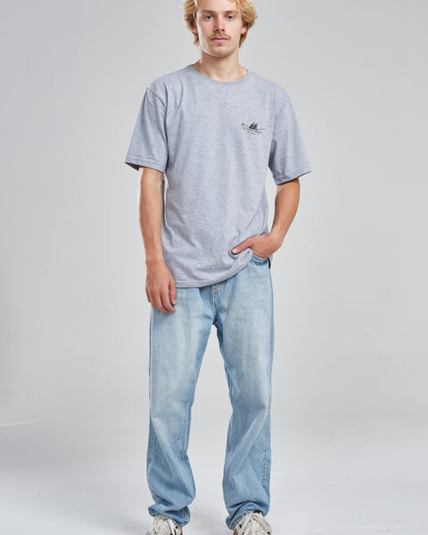 Polera Waves Gris Melange