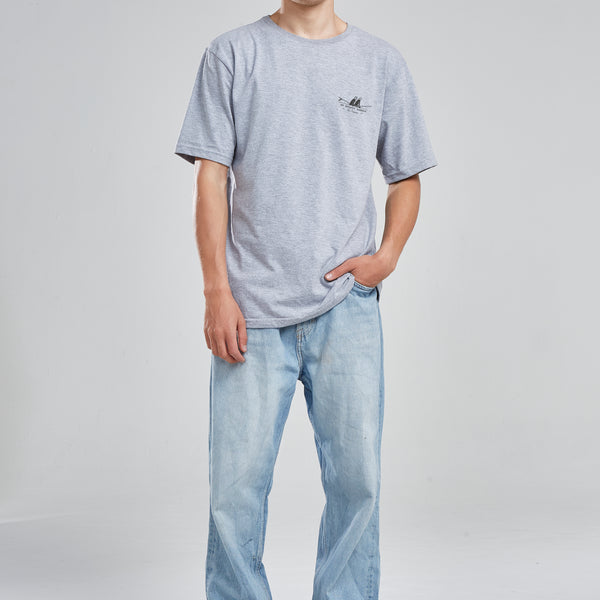 Polera Waves Gris Melange
