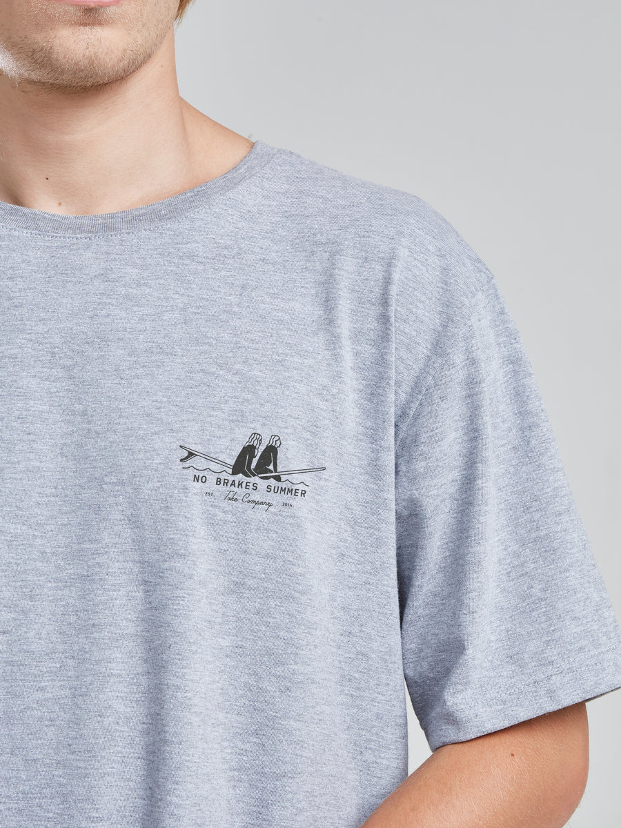Polera Waves Gris Melange