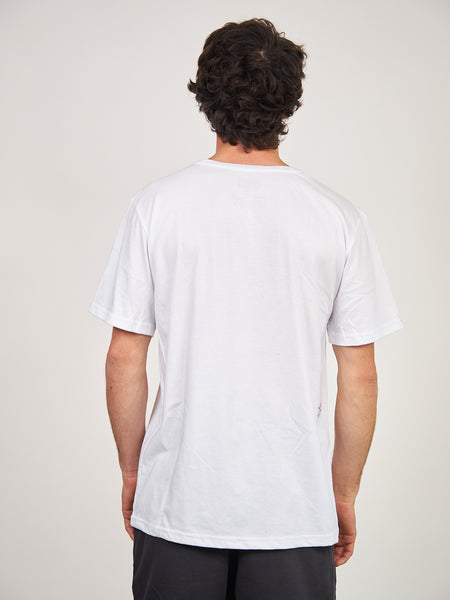 Polera Blanca Manga Corta Malibu