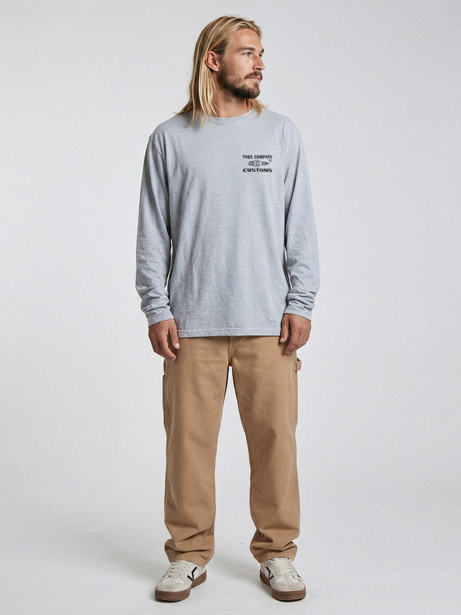 Polera Manga Larga Hombre Melange Spark