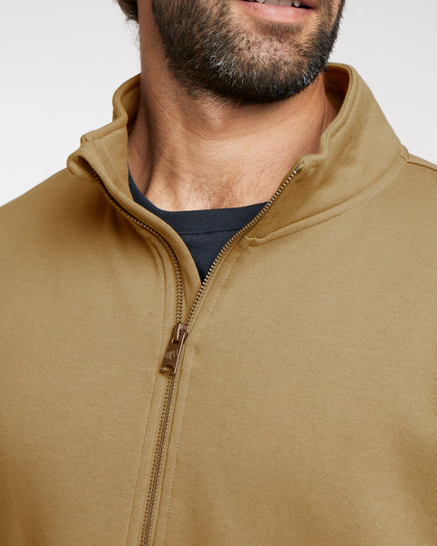 Poleron Half Zipper Cafe