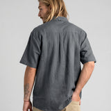 Camisa Lino Gris Hombre Solid - Toke - vista 5