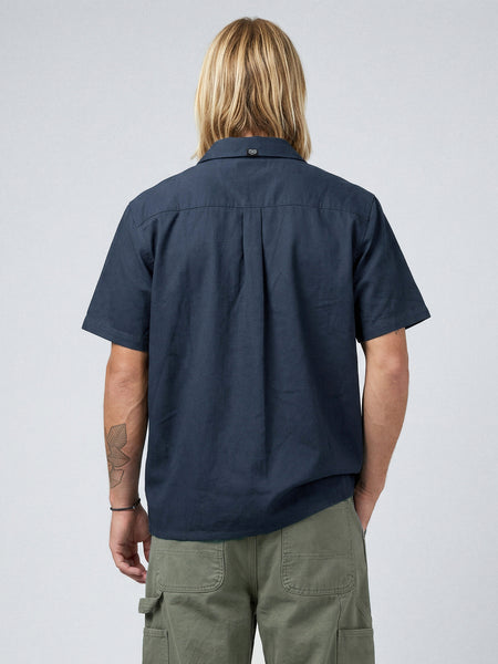 Camisa Manga Corta Azul Hombre Garage