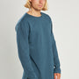 Polera Manga Larga Azul Bolsillo