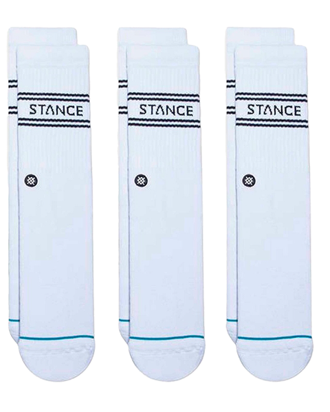 CALCETIN BASIC CREW WHITE