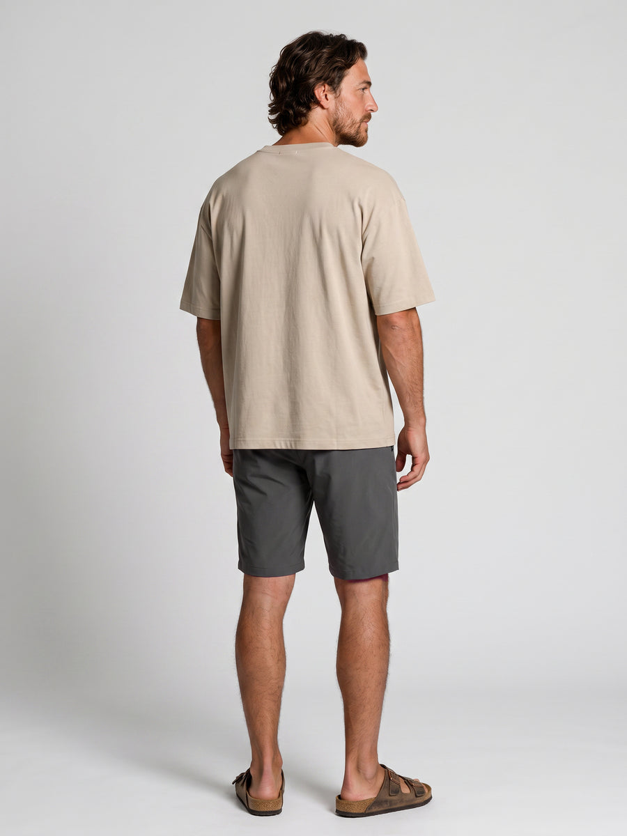 Short Gris Oscuro Híbrido Hombre