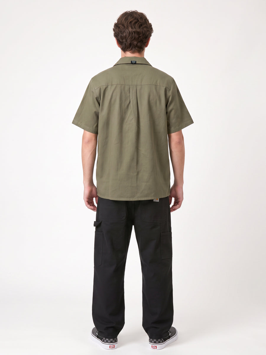 Camisa Manga Corta Verde Hombre Garage - Toke - vista 4