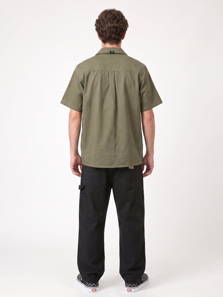 Camisa Manga Corta Verde Hombre Garage - Toke - vista 4