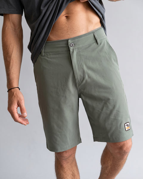 Short Verde Híbrido Hombre