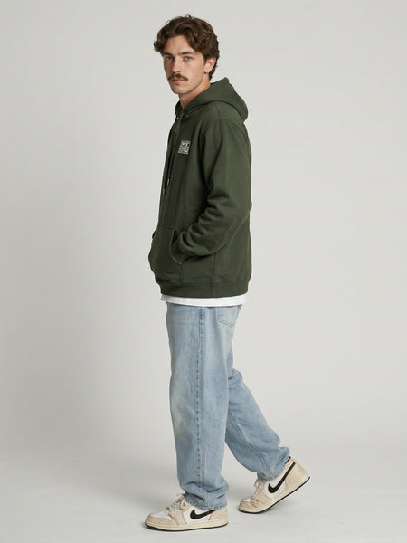 Poleron Hoodie Verde Hombre Reed
