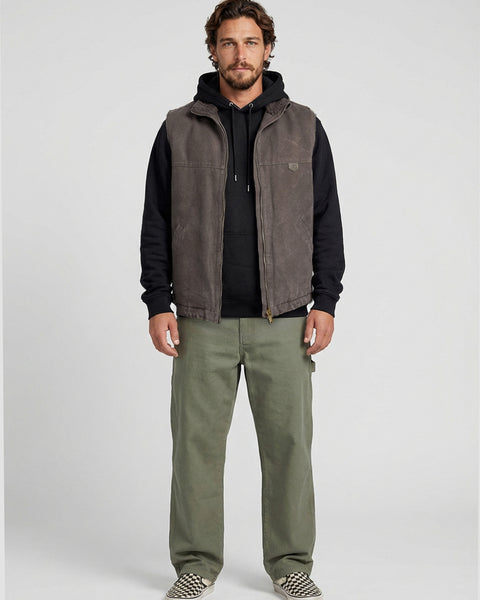Chaqueta Sin Mangas Café Hombre Attaquer