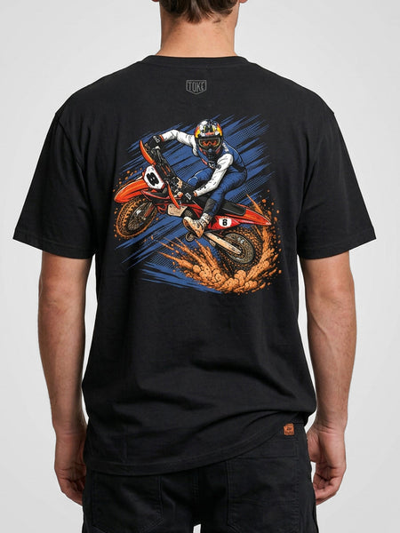 Polera Hombre Negra BH8-Sixs Days