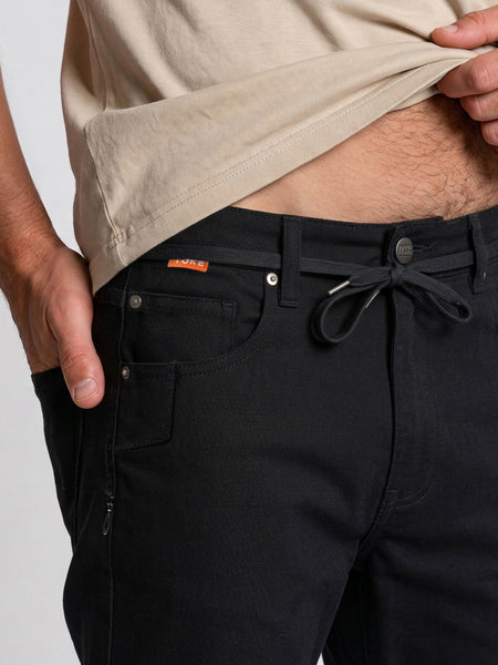 Pantalón Negro Hombre Racer