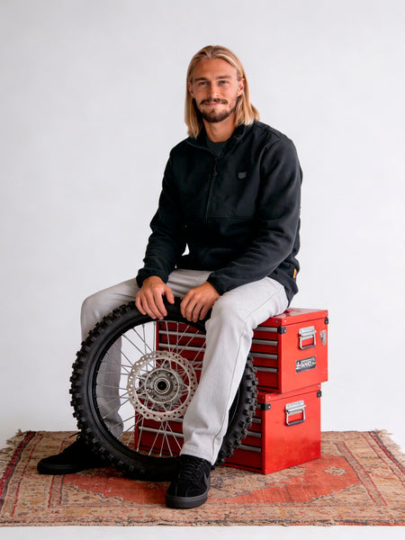 Polar Hombre Negro Full Zipper Rusty