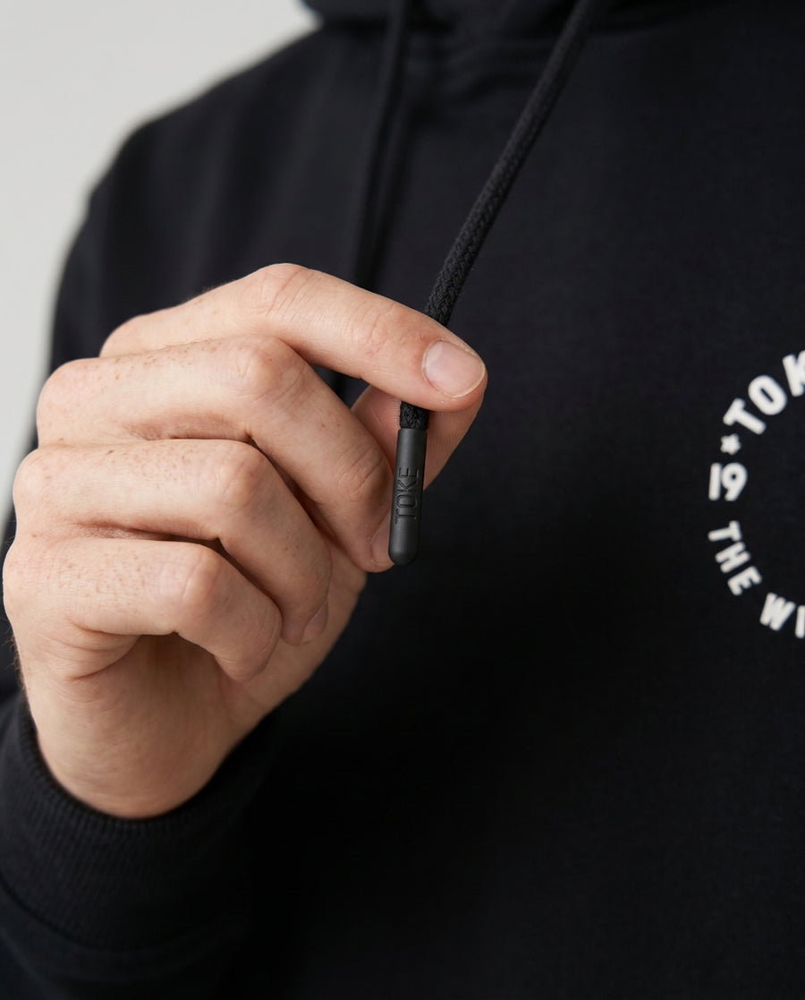 Poleron Hoodie Negro Racer